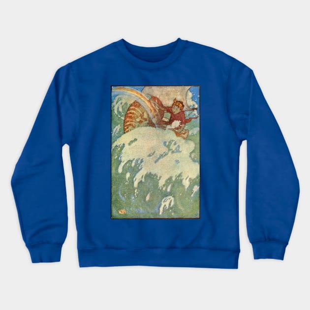 The Sea Fairy and The Land Fairy - Edmund Dulac Crewneck Sweatshirt by forgottenbeauty